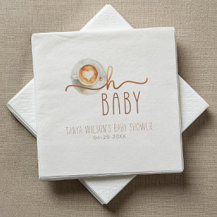 Serviette En Papier Oh Baby Baby shower café