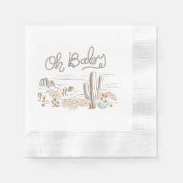 Serviette En Papier Oh Baby Cowboy Desert Napkin