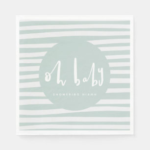 Serviette En Papier Oh, bébé, serviettes de baby shower