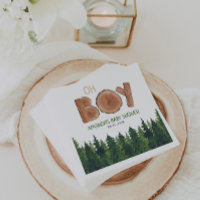 Oh Boy - Rustic Boy Baby shower Woodland