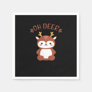 Serviette En Papier Oh Cerf Kawaii Cerf Style Artistique Ludique