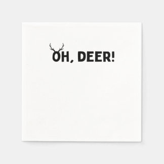 Serviette En Papier Oh Cerf Simple Esthétique