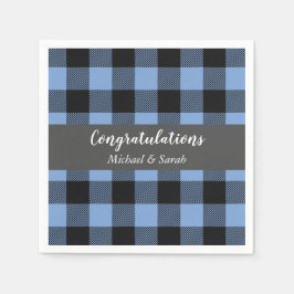 Serviette En Papier Oh Deer Baby shower Blue Boy