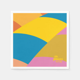 Serviette En Papier Oh, Les Endroits Où Tu Vas Aller ! Ballons colorés