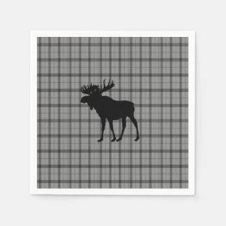Serviette En Papier Oie blanche grise