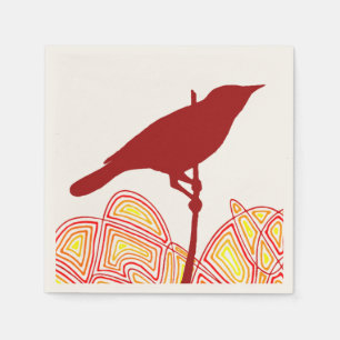 Serviette En Papier Oiseau