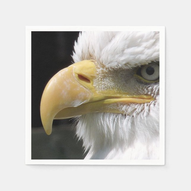 SERVIETTE EN PAPIER OISEAU D'AGLE (Devant)