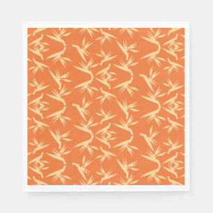 Serviette En Papier Oiseau de Paradise Flower Fabric Imprimer