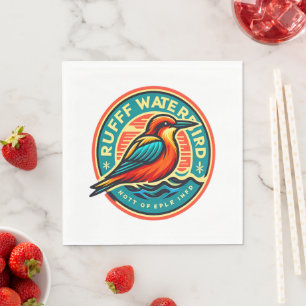 Serviette En Papier Oiseau d'eau ruff