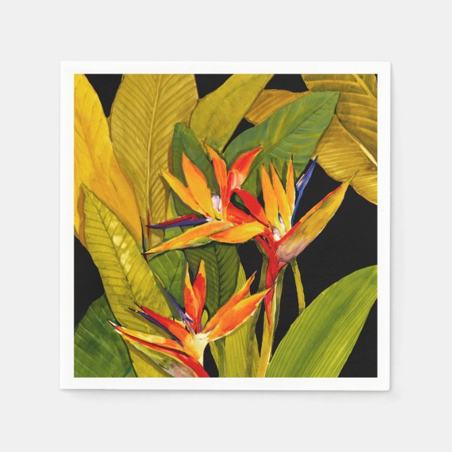 Serviette En Papier Oiseau du Paradis (Devant)