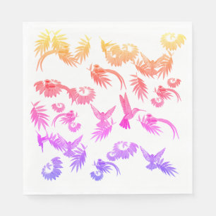 Serviette En Papier Oiseaux Ciel
