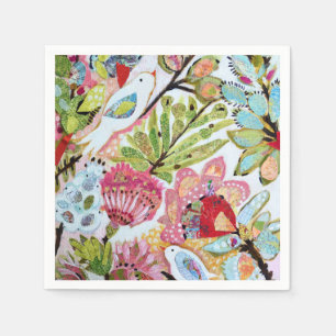 Serviette En Papier Oiseaux de papier II