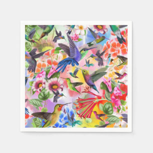 Serviette En Papier Oiseaux de ronflement