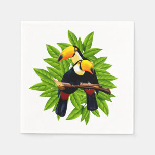 Serviette En Papier Oiseaux exotiques