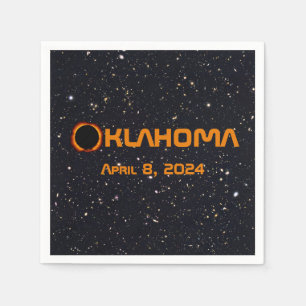 Serviette En Papier Oklahoma 2024 Éclipse solaire totale