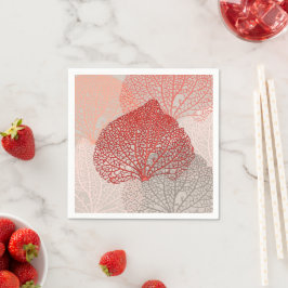 Serviette En Papier Ombre corail