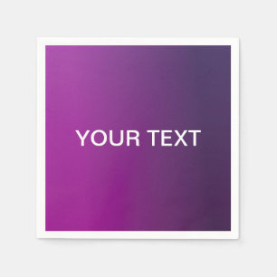 Serviette En Papier Ombre moderne et texte blanc modifiable