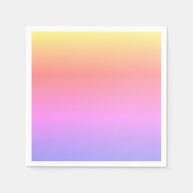 Serviette En Papier Ombré rose rose jaune violet 4Sabrina (Devant)