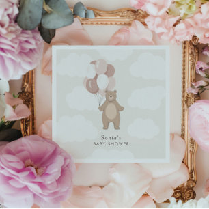 Serviette En Papier On Peut Attendre Petites filles roses