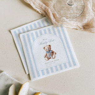 Serviette En Papier On peut attendre un Baby shower élégant
