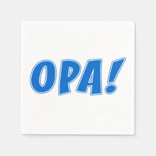 Serviette En Papier Opa Grec Célébration Napkins