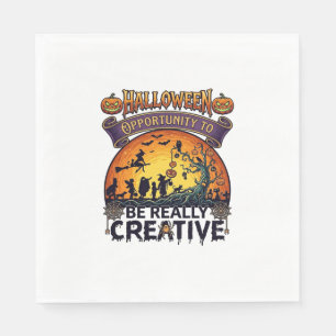 Serviette En Papier Opportunité d'Halloween Soyez vraiment créatif Sor