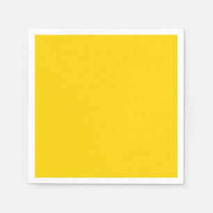 Serviette En Papier Or Jaune Solide Chaud