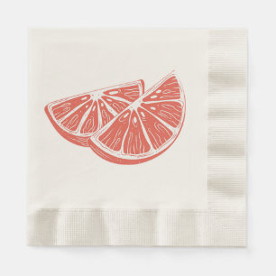 Serviette En Papier Orange