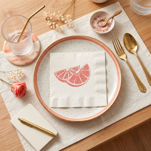 Serviette En Papier Orange