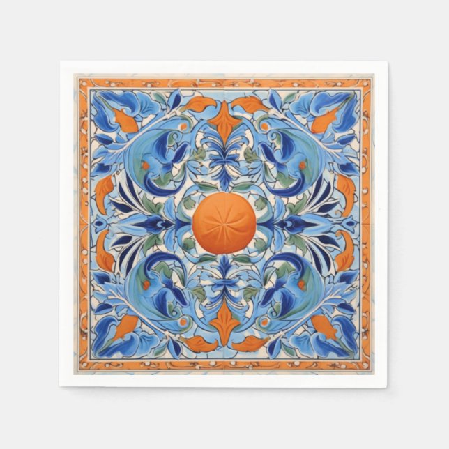 Serviette En Papier Orange Grove (Devant)