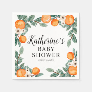 Serviette En Papier Oranges Twin Baby shower Papier Napkin