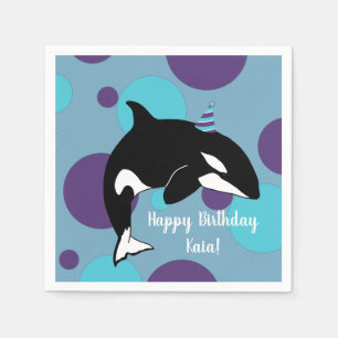 Serviette En Papier Orca Killer Whale Anniversaire