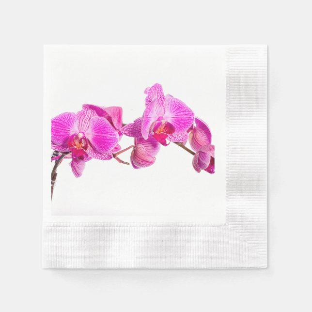 Serviette En Papier Orchidée (Devant)