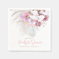 Orchidées roses et Pampas Grass Elegant Boho