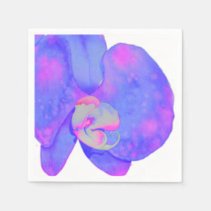 Serviette En Papier Orchidées violettes