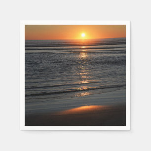 Serviette En Papier Oregon Coast Sunset Photo Napkin