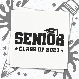 Serviette En Papier Orgueil de l'école année de fin d'études promotion