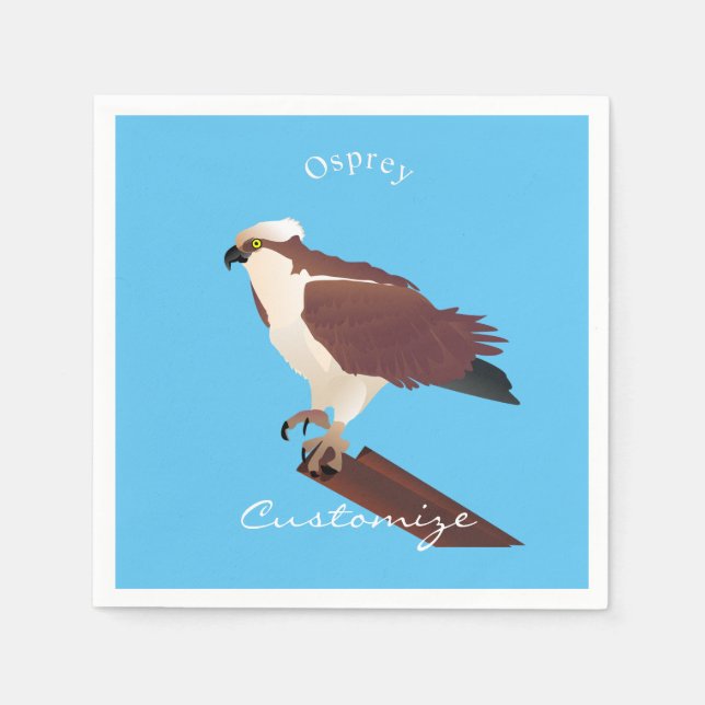 Serviette En Papier Osprey Hawk Raptor Thunder_Cove (Devant)