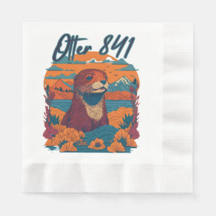 Serviette En Papier Otter 841 Otter My Way California Sea Otte