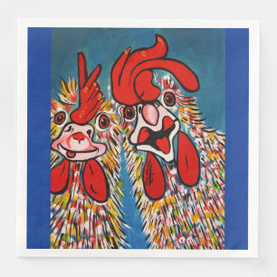 SERVIETTE EN PAPIER OÙ PAS DE POULET