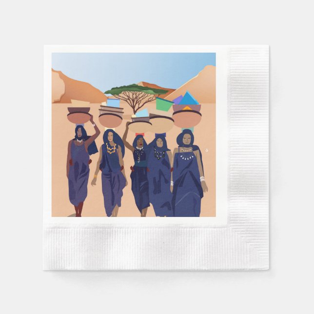 Serviette En Papier Où sont les bébés (Devant)