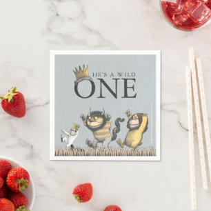 Serviette En Papier Où sont les monstres ? 1er Anniversaire