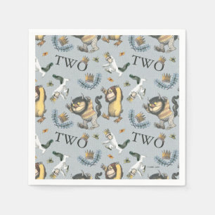 Serviette En Papier Où sont les monstres 2e anniversaire