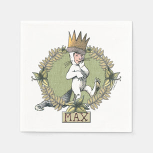 Serviette En Papier Où sont les monstres Badge Max