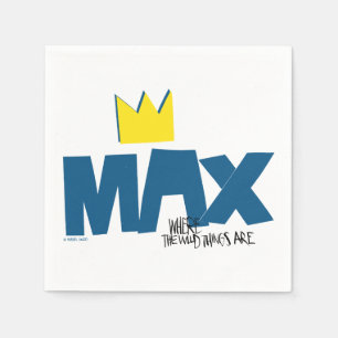 Serviette En Papier Où sont les monstres Max et couronne