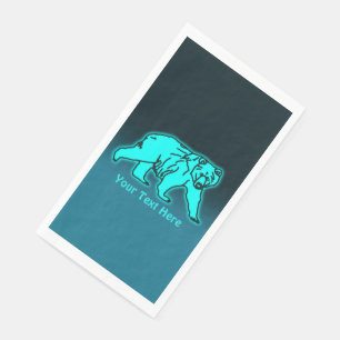 Serviette En Papier Ours bleu Kodiak