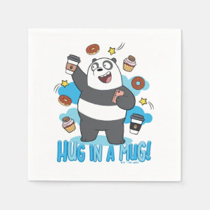 Serviette En Papier Ours de Panda - Enferré dans une Mug !
