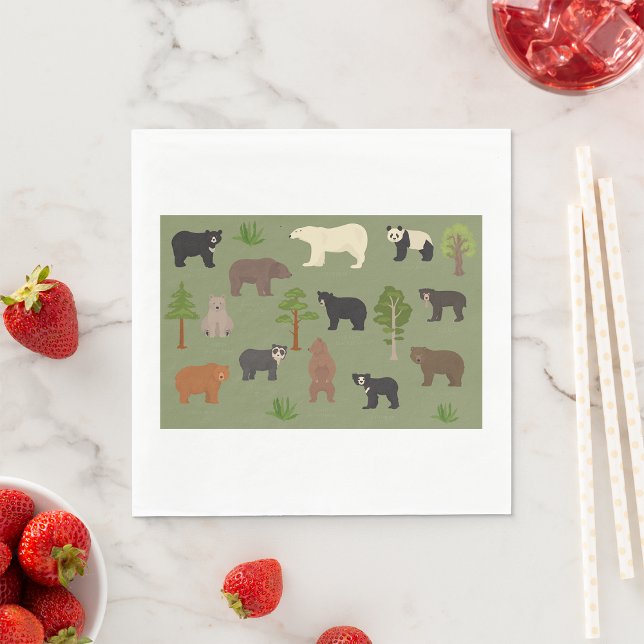 Serviette En Papier Ours du monde (Créateur téléchargé)