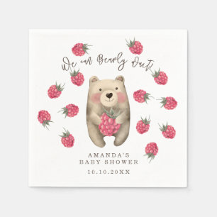 Serviette En Papier Ours - nous pouvons à peine attendre la baby showe