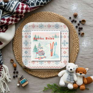 Serviette En Papier Ours polaire Après Bébé ski